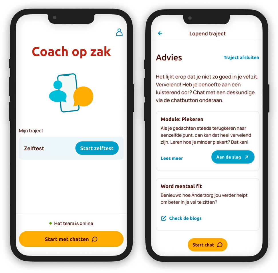 Afbeelding van Coach op zak op een telefoon